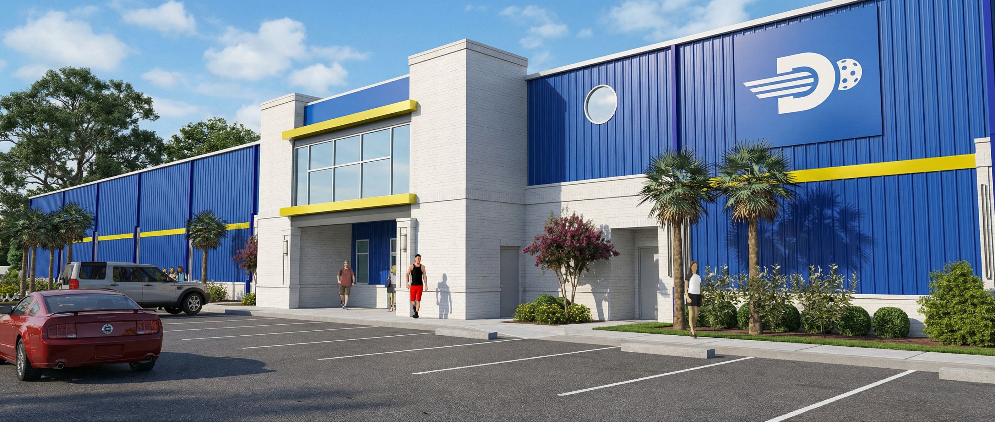Exterior rendering of Dink District facility