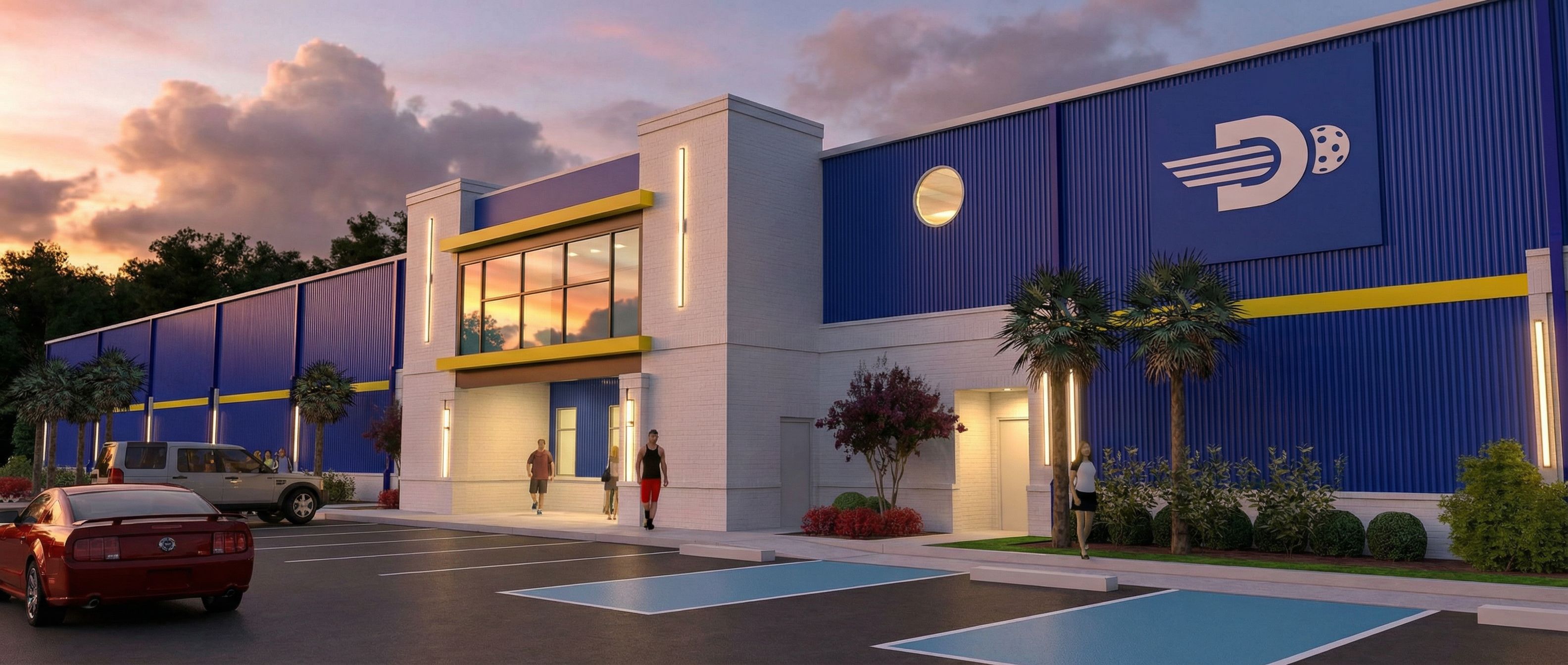 Exterior rendering of Dink District facility