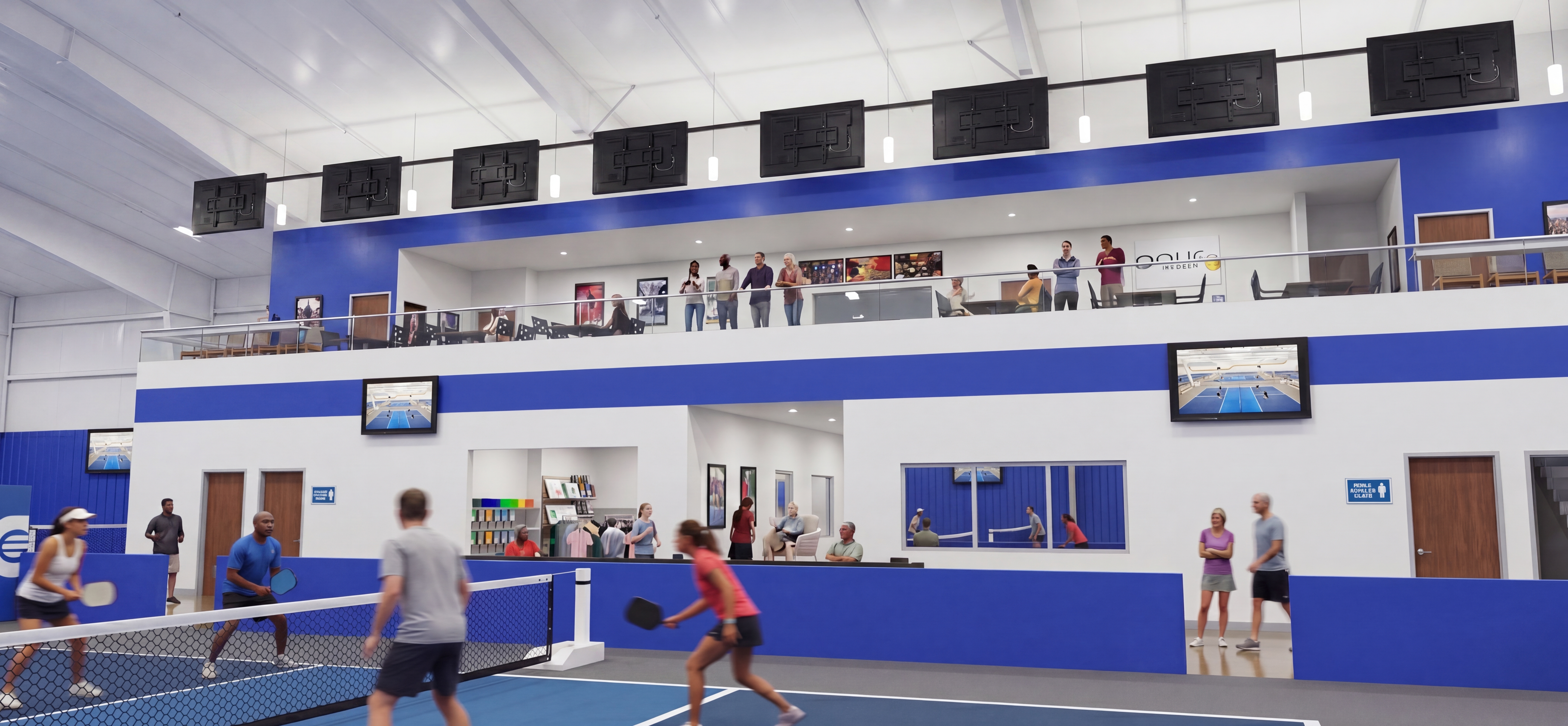Interior rendering of Dink District facility