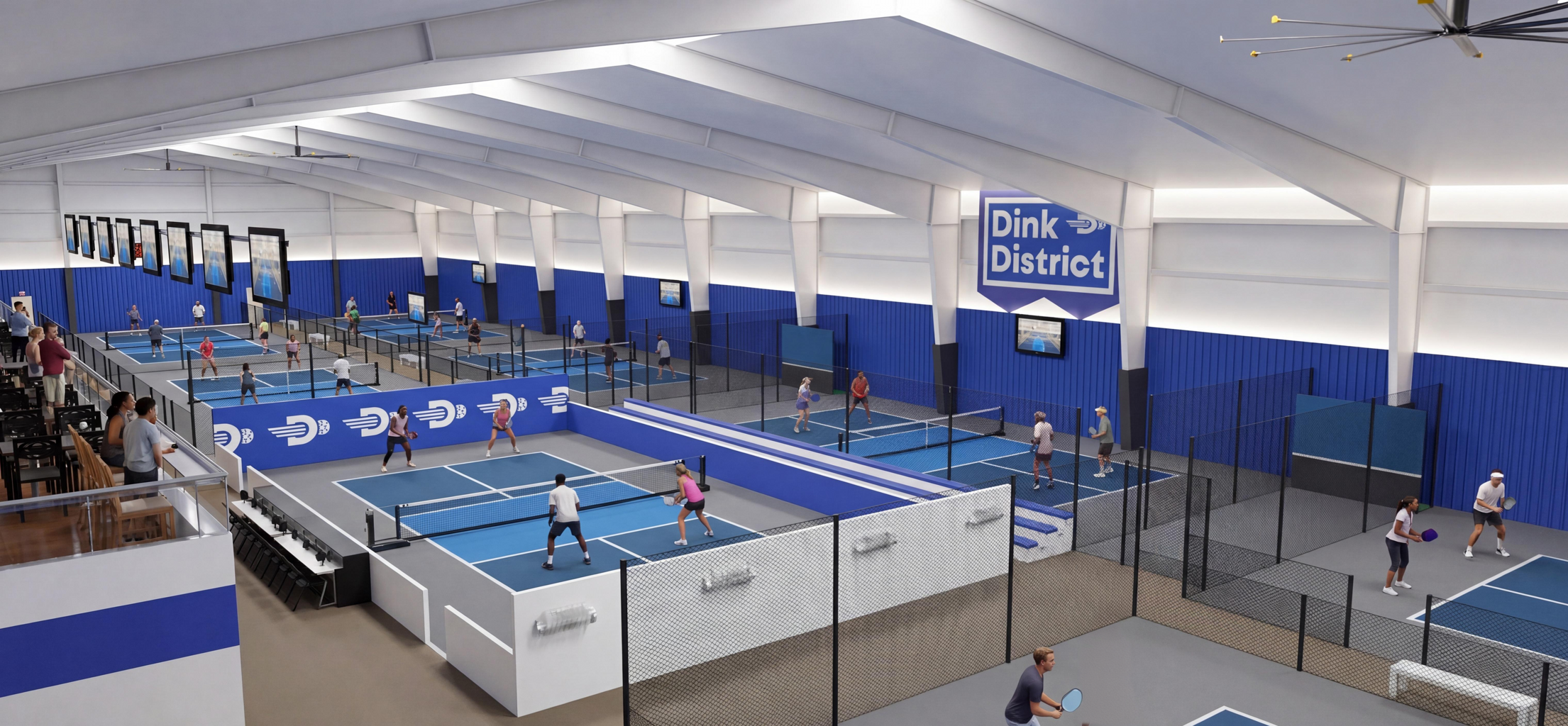 Interior rendering of Dink District facility