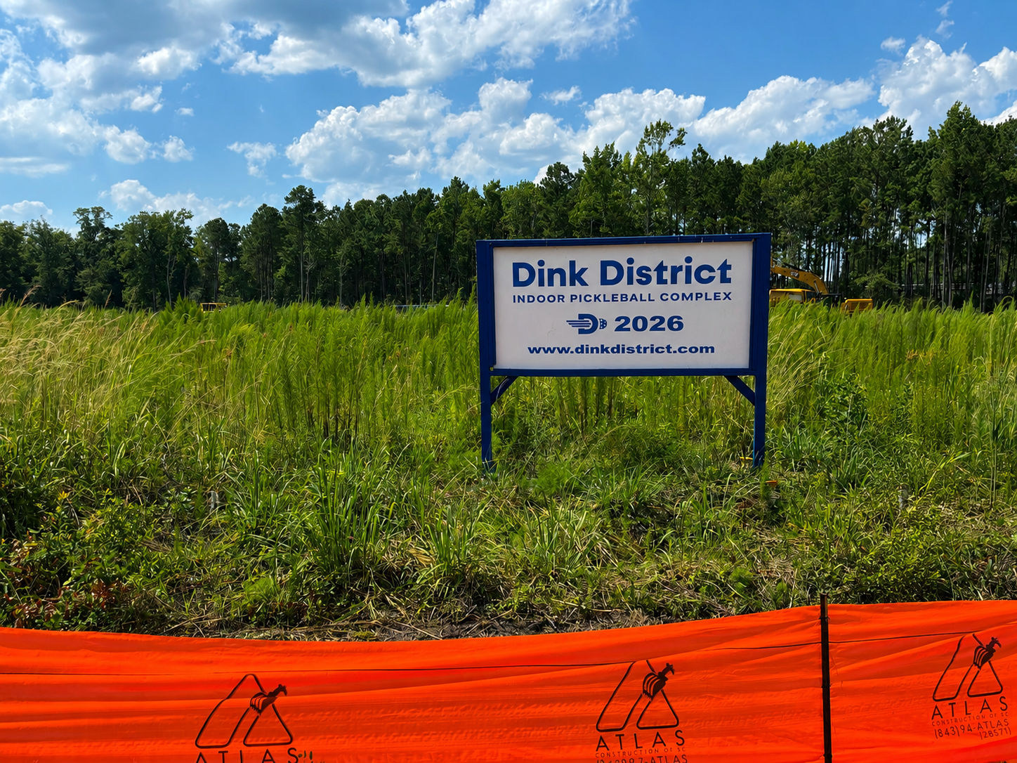Clearing debris at the construction site